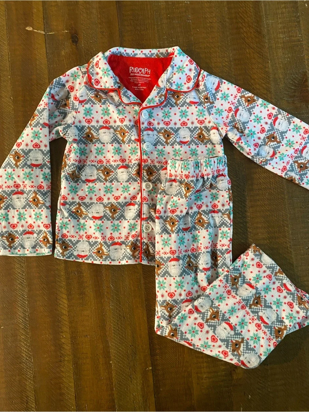 Rudolph Kids' Rudolph the Red Nose Reindeer Holiday Pajama Set